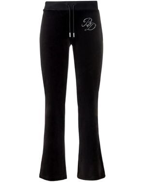 Bottega Desires Studded Velour Joggers Bd043" - Black