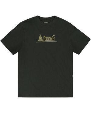 Aimé Leon Dore Sketch Logo T-Shirt "Deep Depths" Fw22Ct012 Deep Depths" - Black