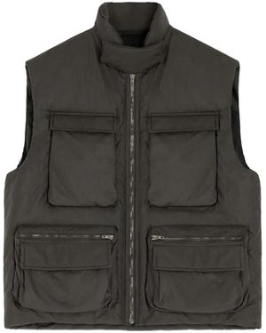 Lemaire Wadded Gilet Wi Wadded Gilet With Pockets "Espresso" Ow1155 Lf1301 Br495" - Black