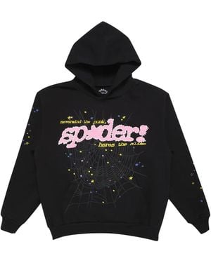 Sp5der Hoodie & Sweatshirt 2406 1Fw230106Pvh" - Black
