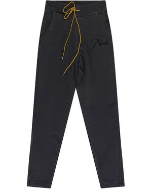 Rhude Script Logo Relaxed Joggers Rhd Mbtm 0235" - Black