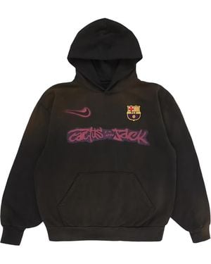 Travis Scott Nike X Fcb Spray Logo Hoodie "Cactus Jack - Black