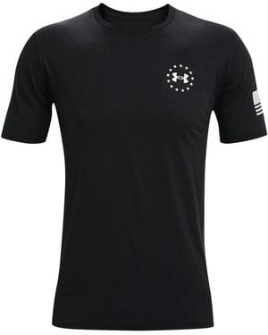 Under Armour Freedom Back Lockup T-Shirt 1362052 001" - Black