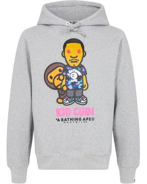 A Bathing Ape Baby Milo Pullover Hoodie X Kid Cudi - Black