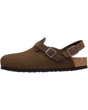 Birkenstock Tokio Suede Leather "Carafe" 1032024" - Black