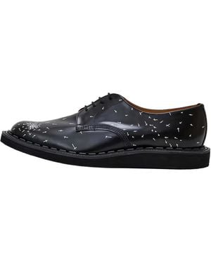 Comme des Garçons George Cox X Undercover 24Aw Cross Gibson Cross Print Shoes 15489 Blk" - Black