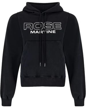 Martine Rose Shrunken Hoodie 625Js01002Cw" - Black
