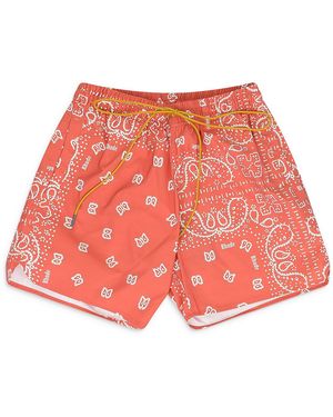 Rhude Bandana Shorts Rhss23Pa89020070 Org" - Red