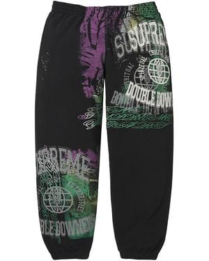 Supreme Overprint Sweatpant "Ss26 - Black