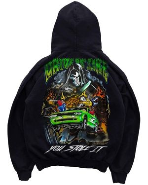 Warren Lotas Drive Like You Stole It Hoodie Wl030" - Black