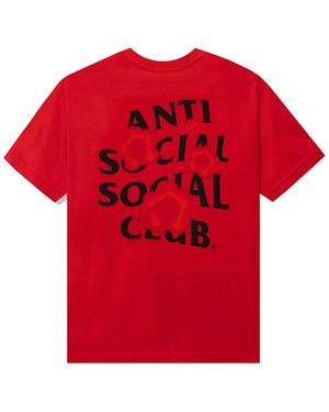 ANTI SOCIAL SOCIAL CLUB Seeing The Feeling T-Shirt Assc036" - Red