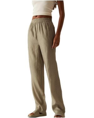 Kith Ida Monogram Silk Straight Leg Pant "Khaki" 191" - Black