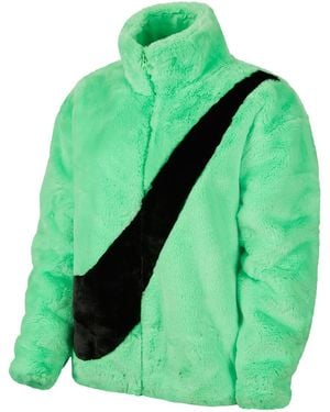 Nike Sportswear Faux Fur Jacket Cu6558 328" - Green
