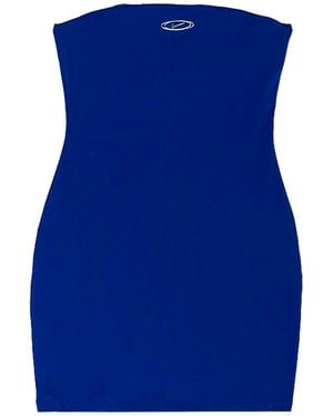 Nike Sportswear Tight Tube Dress "Old Royal Metallic" Iu2644 417" - Blue
