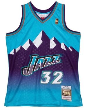 Mitchell & Ness Nba Karl Malone Reload Swingman Jersey "1996 Utah Jazz - Blue