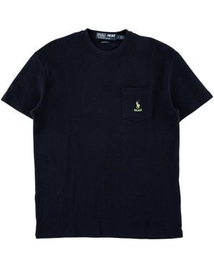 Palace Waffle Pocket T-Shirt "Ralph Lauren X 710420692003" - Blue