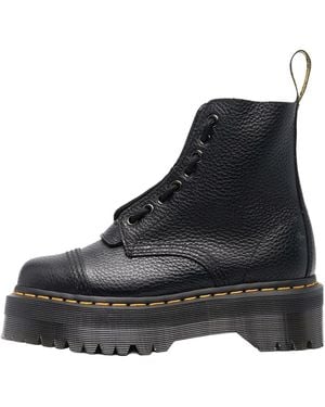 Dr. Martens Sinclair Platform Boots Milled Nappa" 22564001" - Black