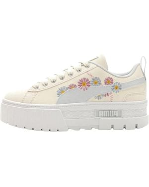 PUMA Mayze "Floral Embroidery Eggnog Arctic Ice" 394907 01" - Black