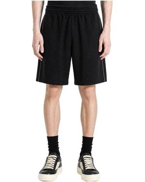 Burberry Shaun Check Piping Shorts 8130087" - Black