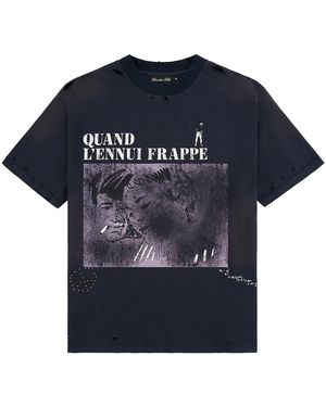 Boredom Kills French T-Shirt Bk005" - Blue