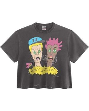 Triple Sevens Envy And Greed T-Shirt "Faded" Ts7085" - Black