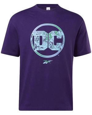 Reebok Dc Logo T-Shirt "Dark Orchid" Ib5814" - Blue