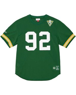 Mitchell & Ness Nfl N&N Mesh Crewneck Packers 1994 Reggie "Dark" Nnmpmg18061 Gbpdkgn94Rwh" - Green