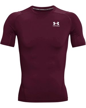Under Armour Heatgear Compression Short Sleeve 1361518 609" - Purple