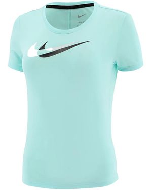 Nike Dri-Fit Swoosh Run Short-Sleeve Running Top Dd6478 482" - Black