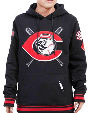 Pro Standard Mlb Cincinnati Reds Mash Up Logo P/O Hoodie Lcr533337 Blk" - Black