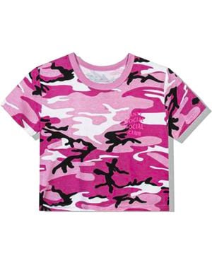 ANTI SOCIAL SOCIAL CLUB Geenie Crop Top Camo" Assc050" - Pink