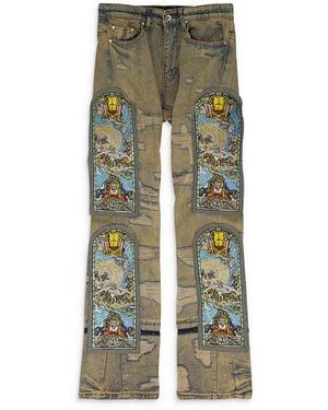 Who Decides War Unfurled Straight-Fit Jeans 1120990009Ss24" - Black