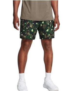 Under Armour Vanish Woven 6" Camo Training Shorts "Camo" 1376784 390" - Black