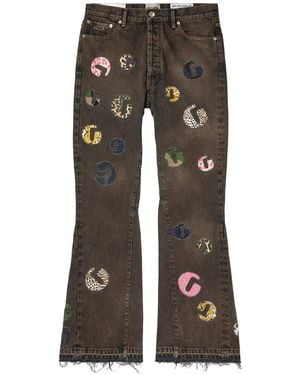 GALLERY DEPT. G-Time Patch Flare Jeans Gd177" - Black