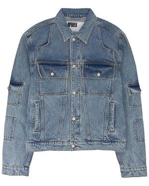 Sp5der Denim V3 Field Jacket 132" - Blue