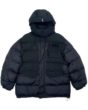 McQueen Oversized Pocket Down Jacket Amoppjb" - Blue