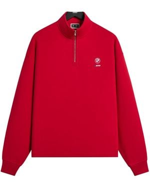 Kith Bmw Nelson Quarter Zip "Cinnabar" Khmg030028 616" - Red