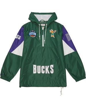 Mitchell & Ness Team Origins Pullover Anorak "Nba Bucks" Ojpo5033 Mbuyypppdkgn" - Green