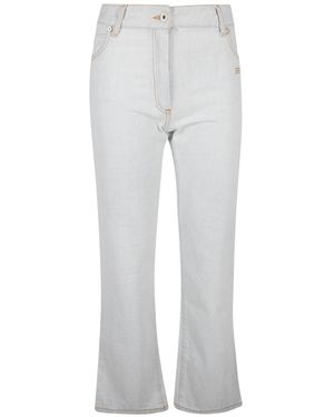 Off-White c/o Virgil Abloh Cropped Leg Jeans "Light" Owya004S20Den0034000" - Black