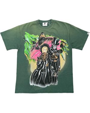 Warren Lotas Snow Romance Short Sleeve T-Shirt Wl055" - Green