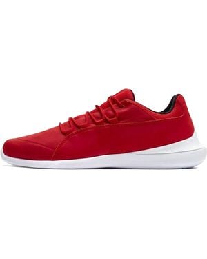 PUMA Ferrari Evo Cat Rosso Corsa / White Ankle-high Fashion Trainer - 11m - Red