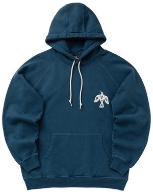 by Parra Parra Crow Logo Pullover Hoodie 54327" - Blue
