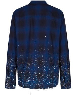 Amiri Crystal Painter Flannel Msl053 420" - Blue