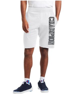 Champion C-Life 10" Reverse Weave Cutoff 3-D Logo Shorts 89597 586528 100" - Black
