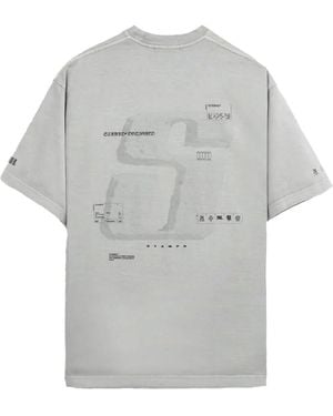 Stampd Cement Transit Relaxed Ss T-Shirt Sla M3483Te Fog" - Black