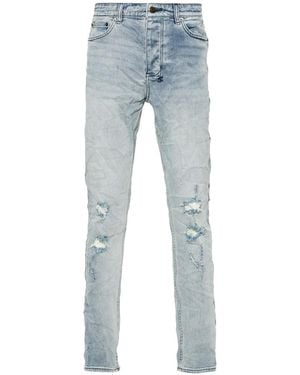 Ksubi Chitch Ripped Slim-Fit Jeans 1000059431" - Black