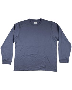 Aimé Leon Dore Pointelle T-Shirt "Vintage" Fw23Ct052" - Blue