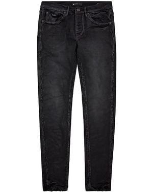 Purple Brand Inside Out Frayed Skinny Jeans Prp Xjns 0034" - Black