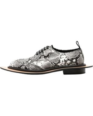 Comme des Garçons Kids Love Gaite Derby Shoes "Snakeskin" Pn K102" - Black