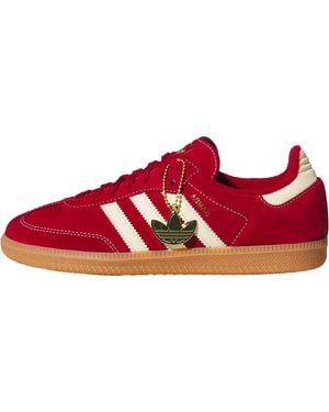 adidas Samba Og "Team Victory Warm Vanilla" Kz9345" - Red